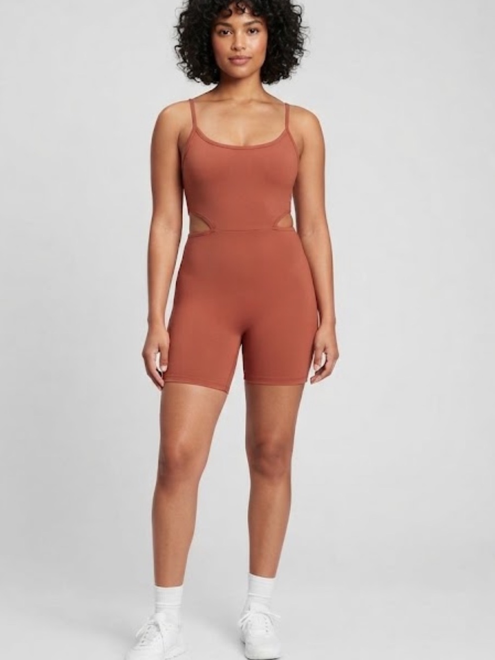 Old navy PowerSoft Cutout-Waist Bodysuit for Women color Appel cinnamon size XXL